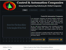 Tablet Screenshot of controlandautomation.com